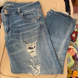 AE crop jeans